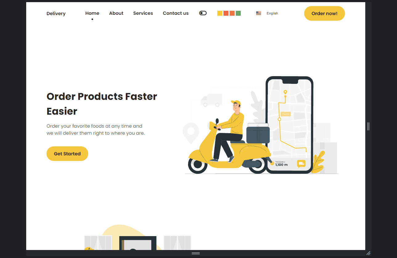 تصميم صفحة هبوط متجاوبة مع جميع الشاشات