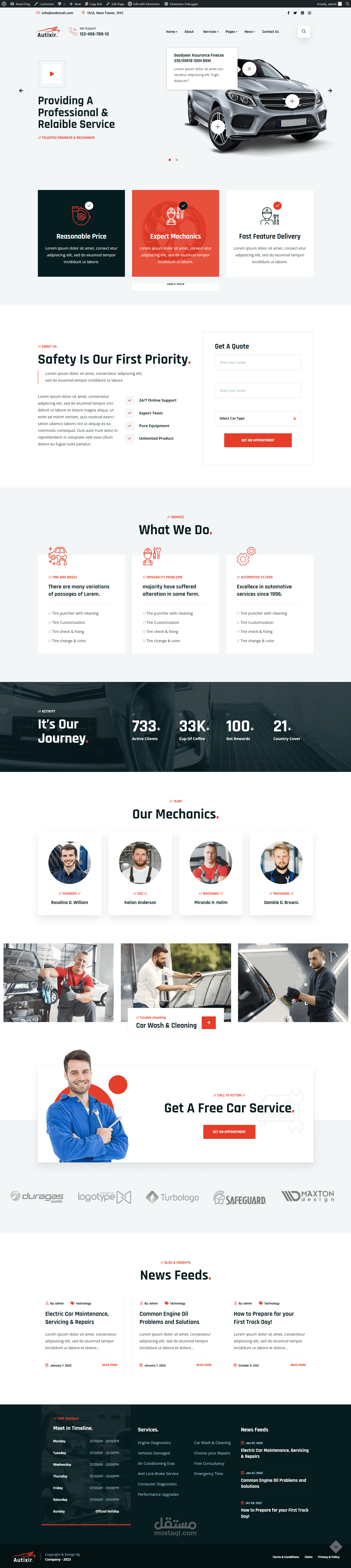 a website for car services