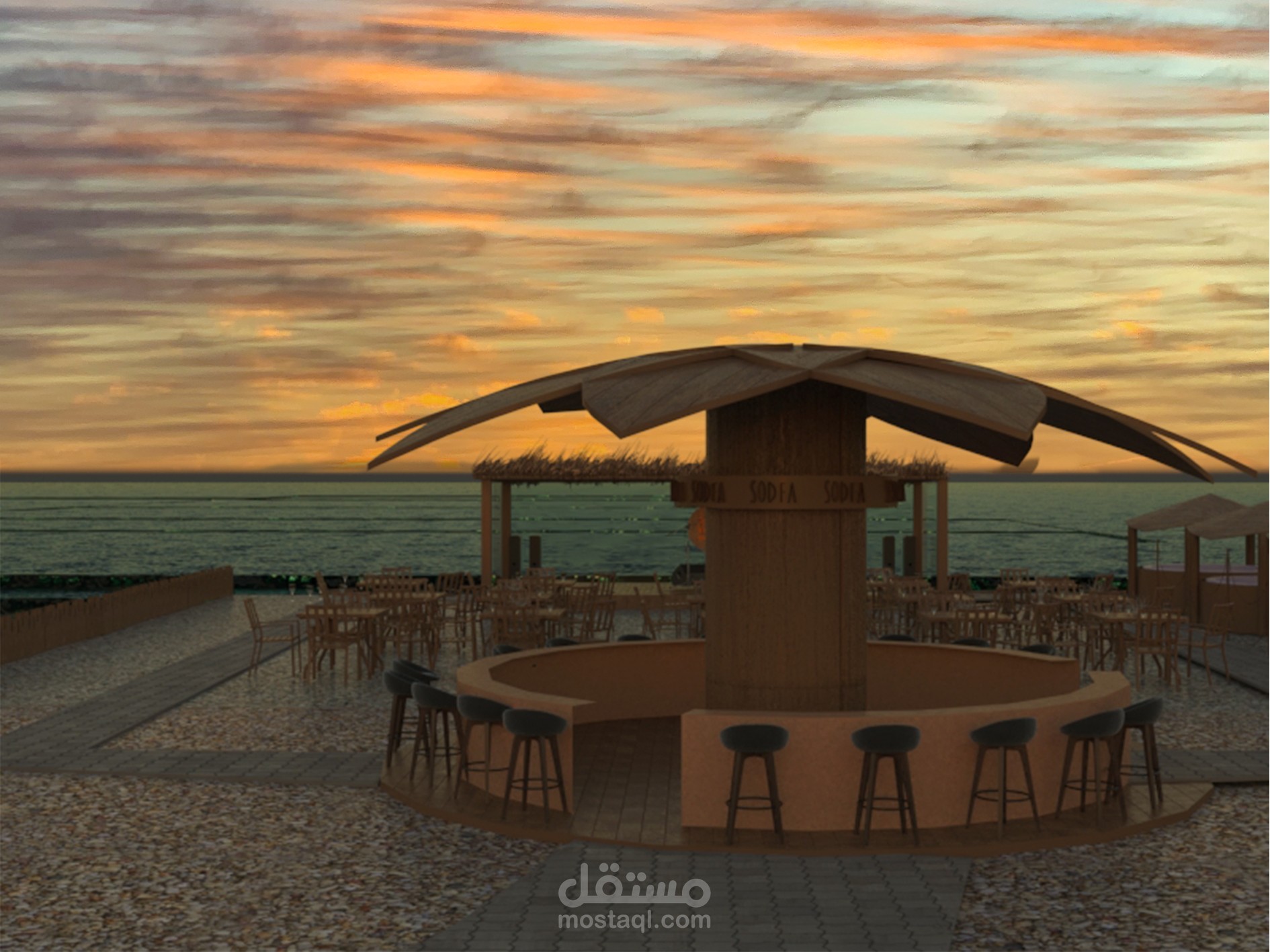 تصميم كافتيريا وبار