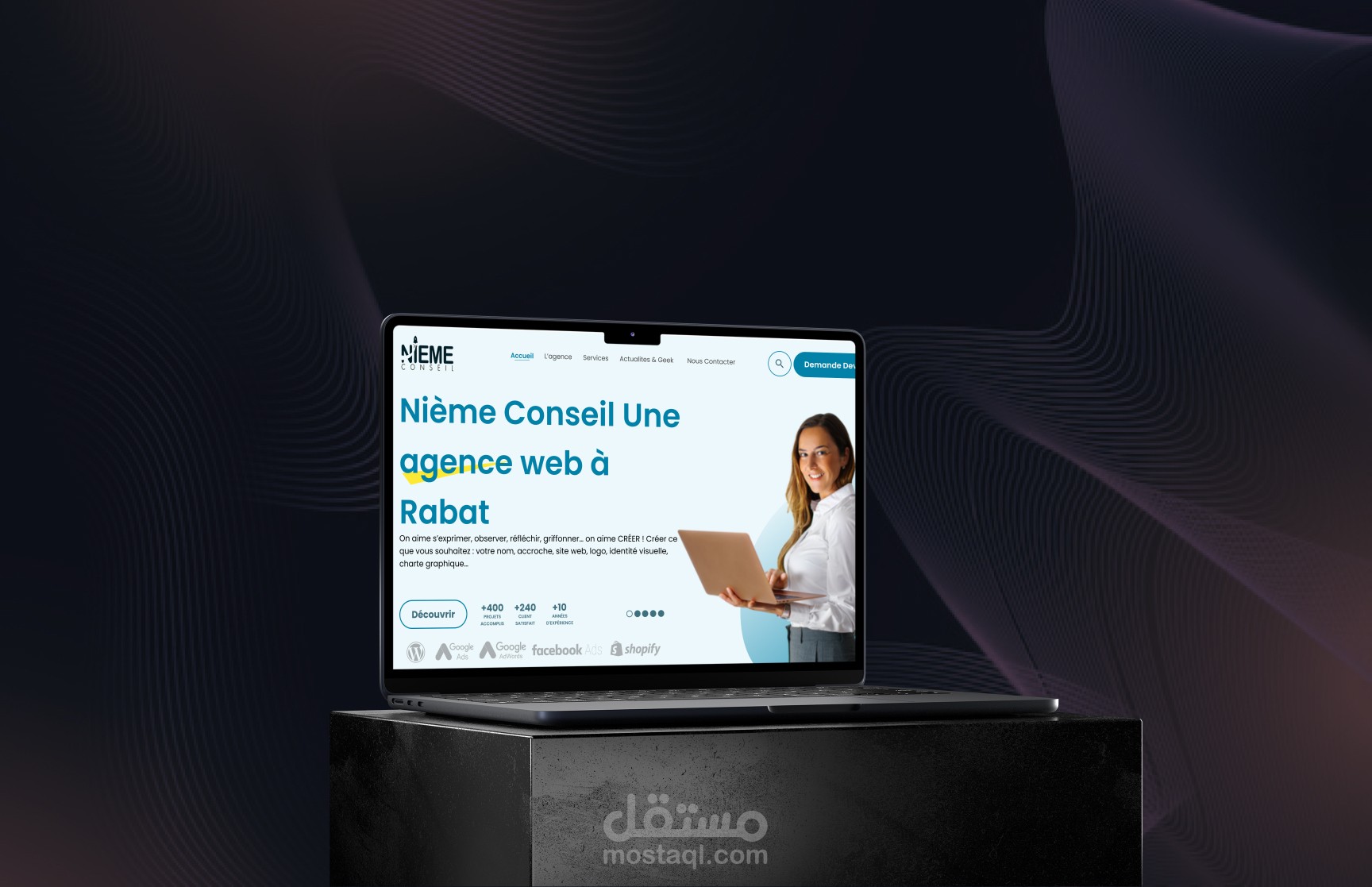 Marketing Agency website - UI/UX design