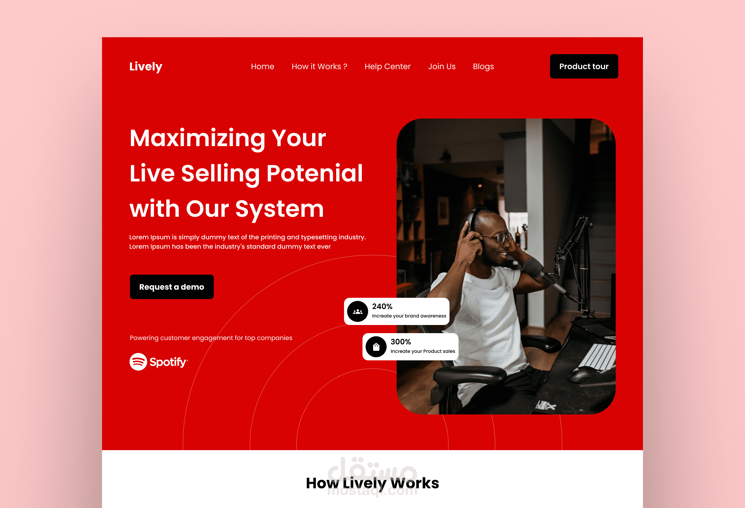 Lively | UI Design | Web design