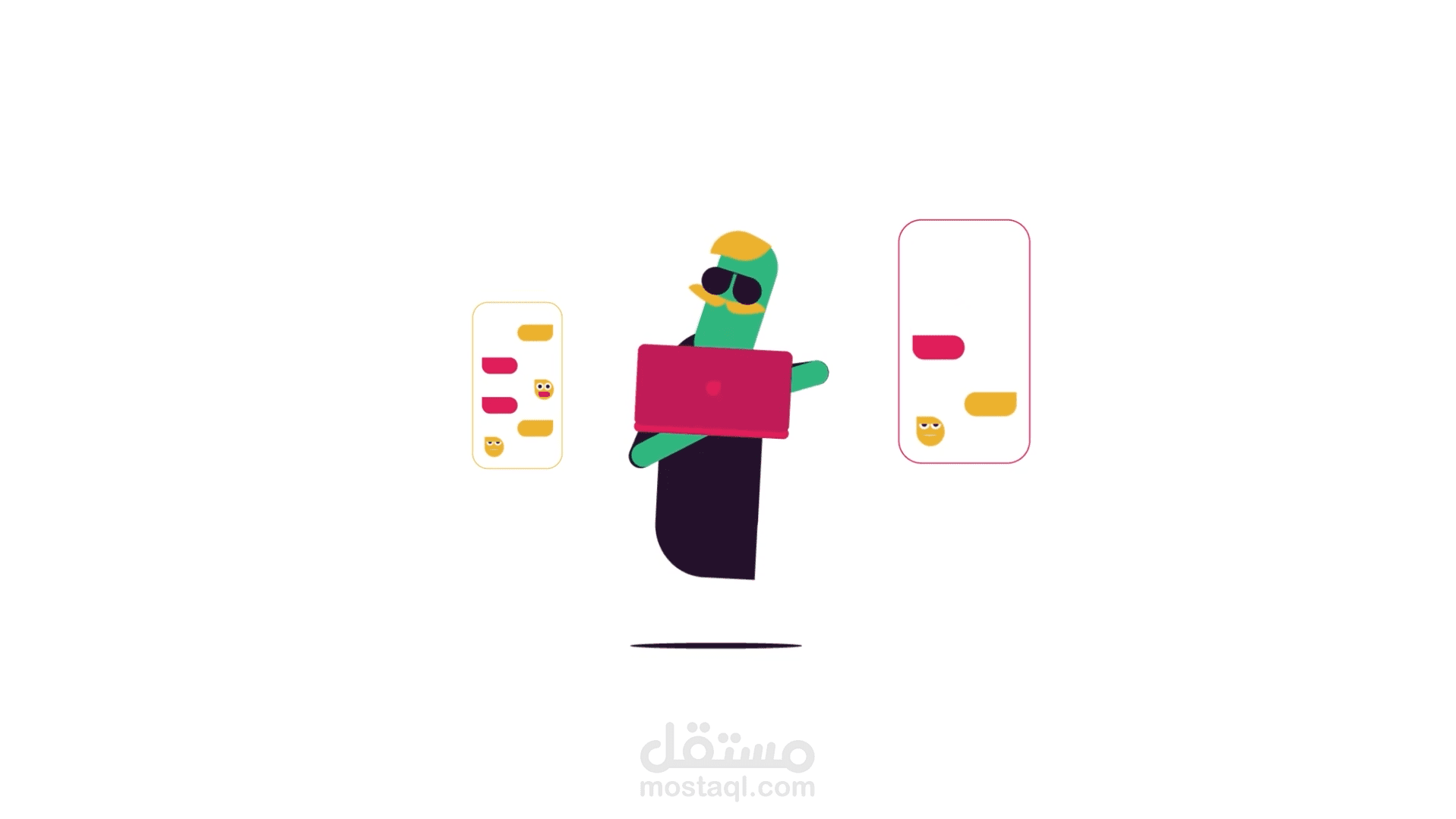 موشن جرافيك مع تصميم شعار