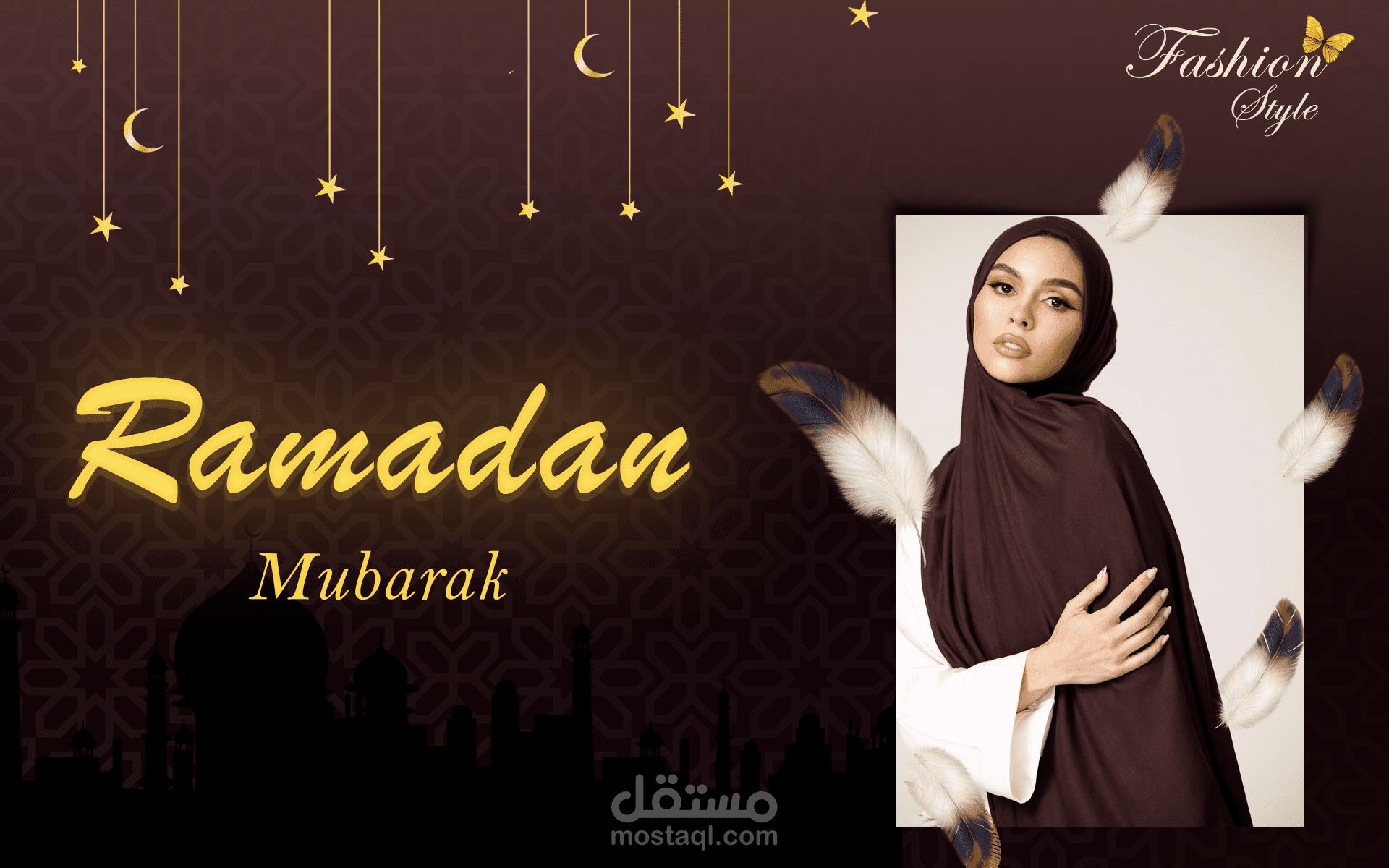 تصميم تهنئة لبراند ملابس