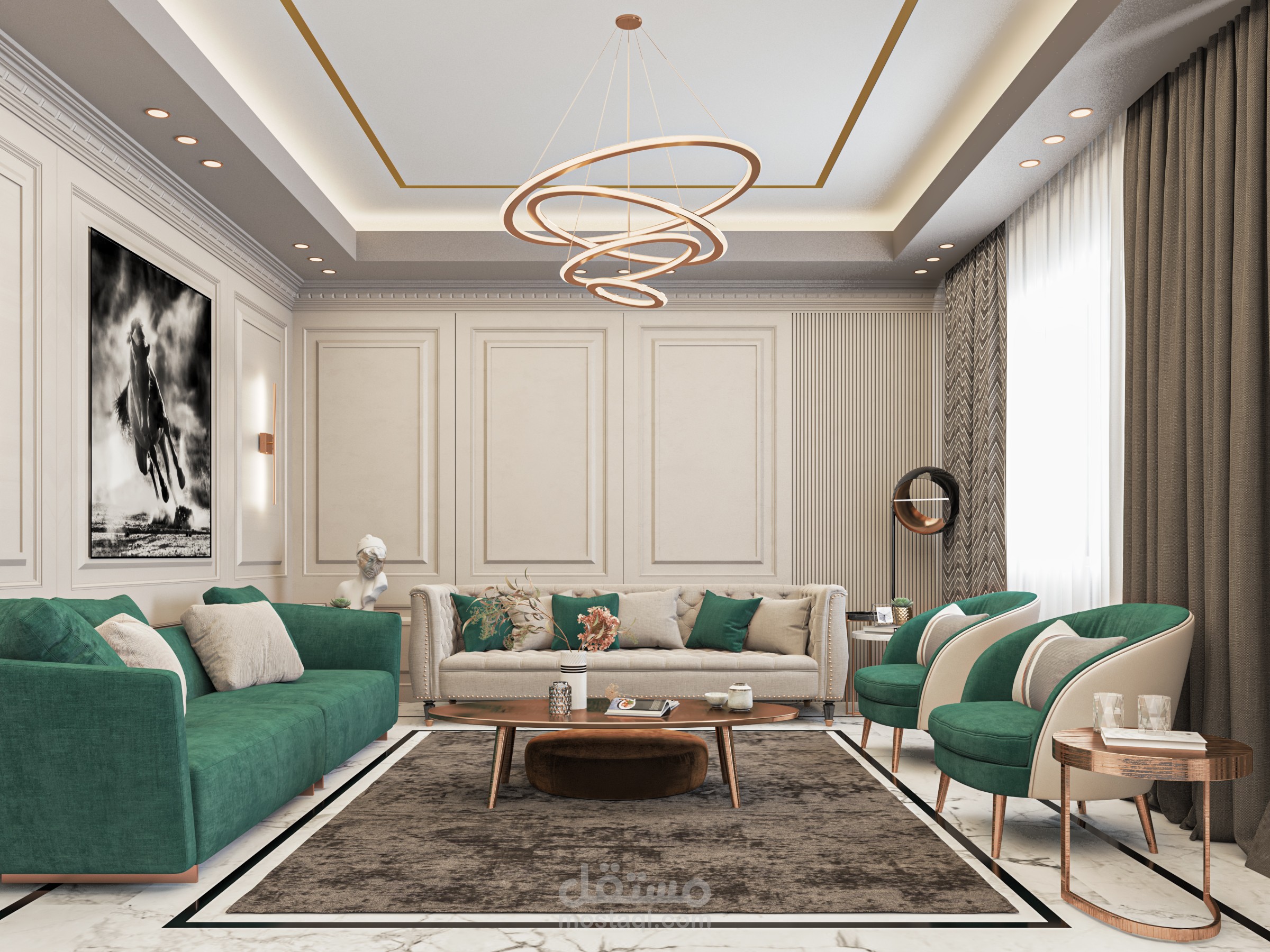تصميم داخلي نيو كلاسيك