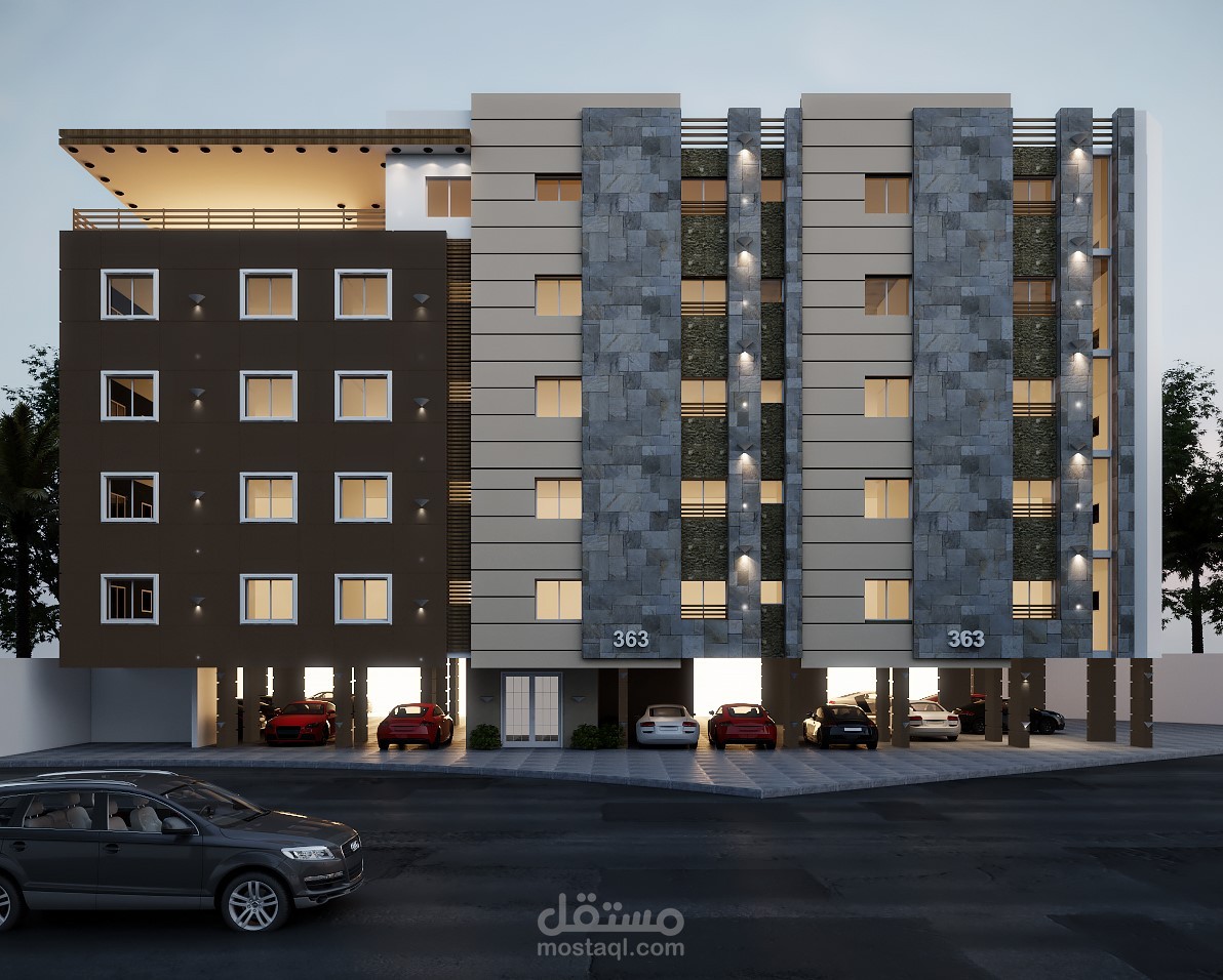 تصميم واجهة سكنية في المملكة العربية السعودية