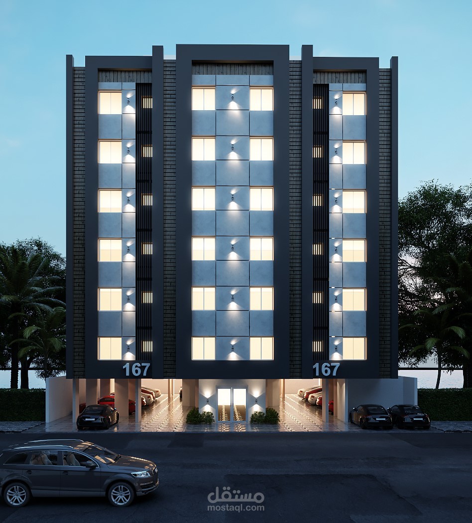 تصميم واجهة سكنية في المملكة العربية السعودية