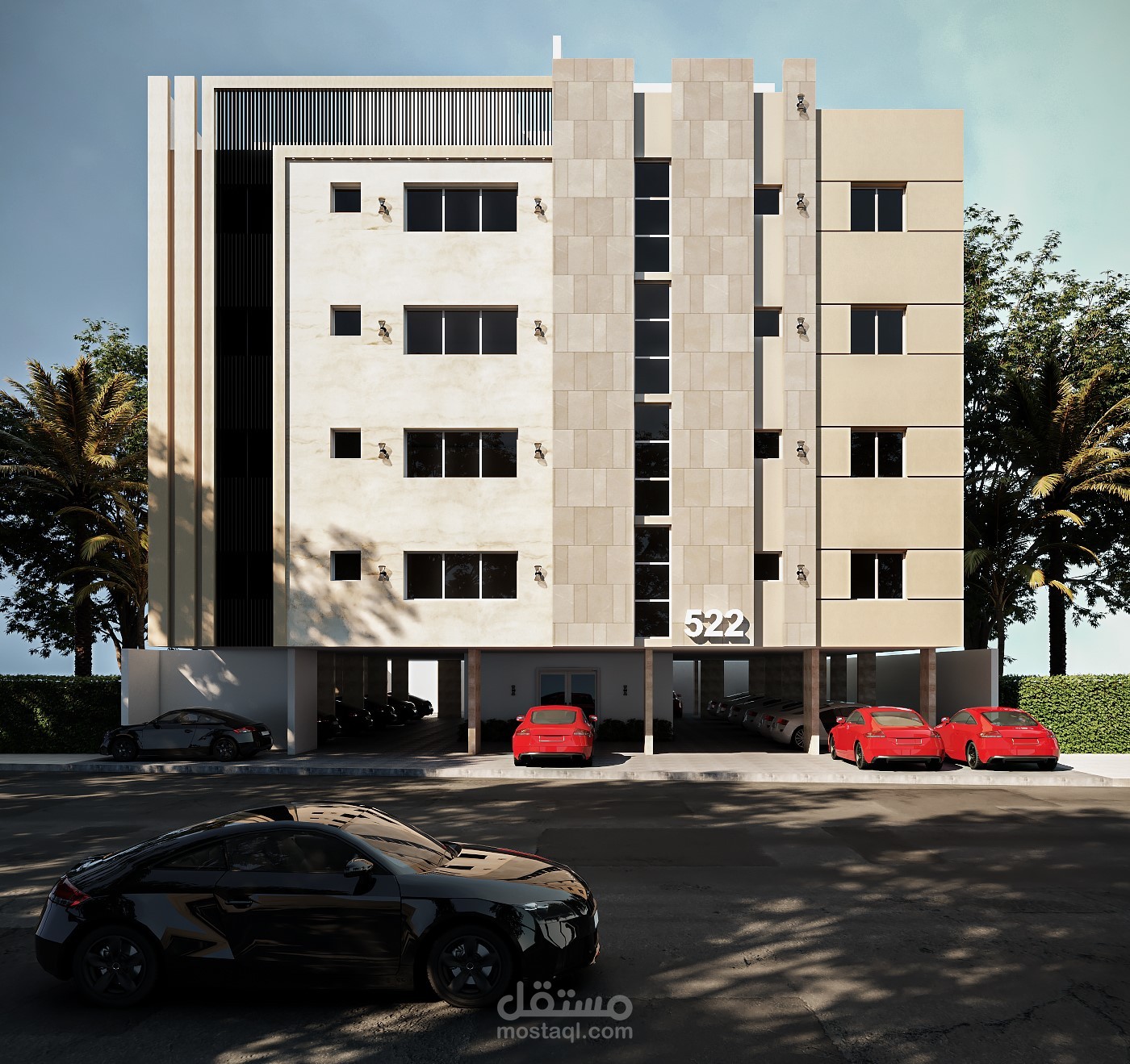 تصميم واجهة سكنية في المملكة العربية السعودية