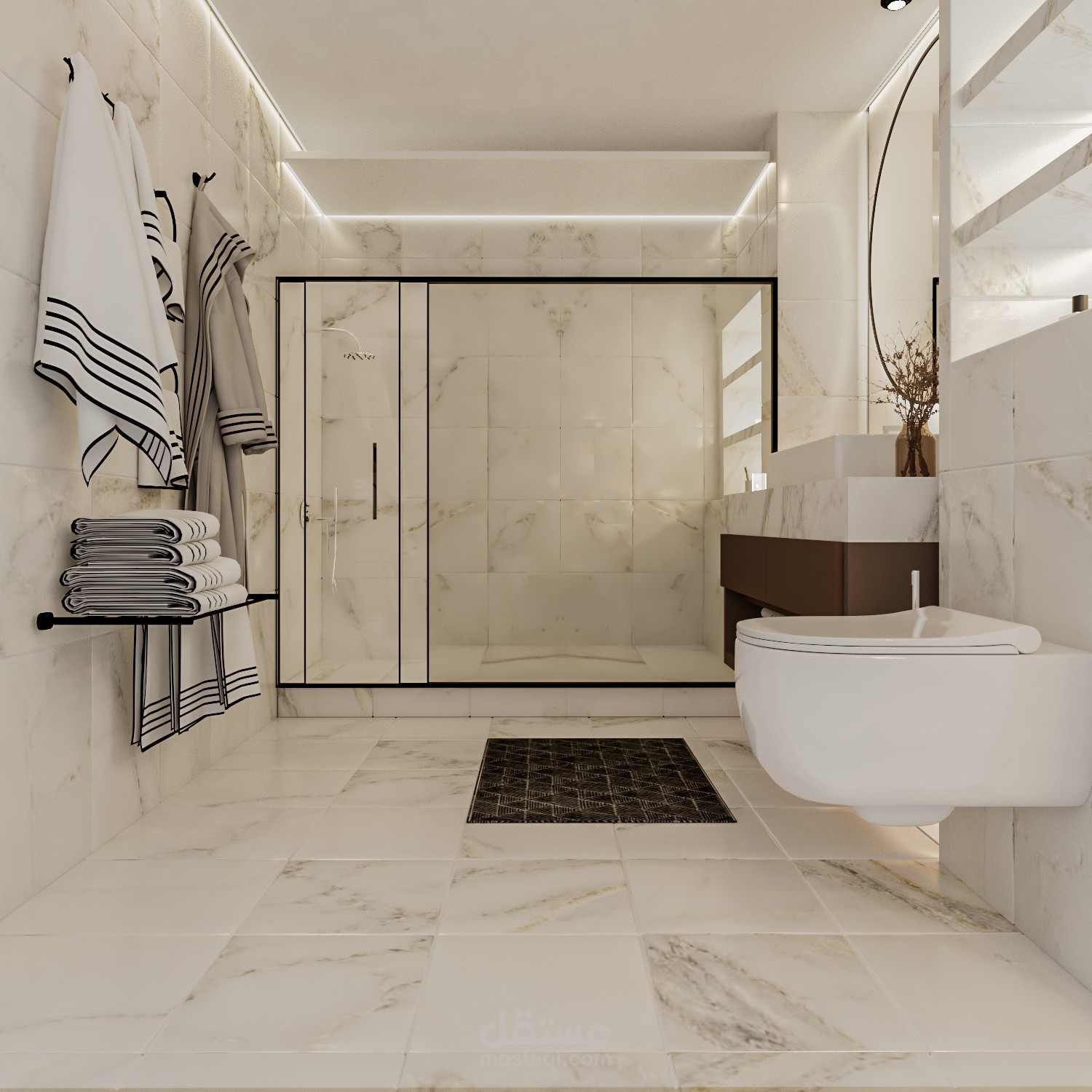 تصميم داخلي لحمام