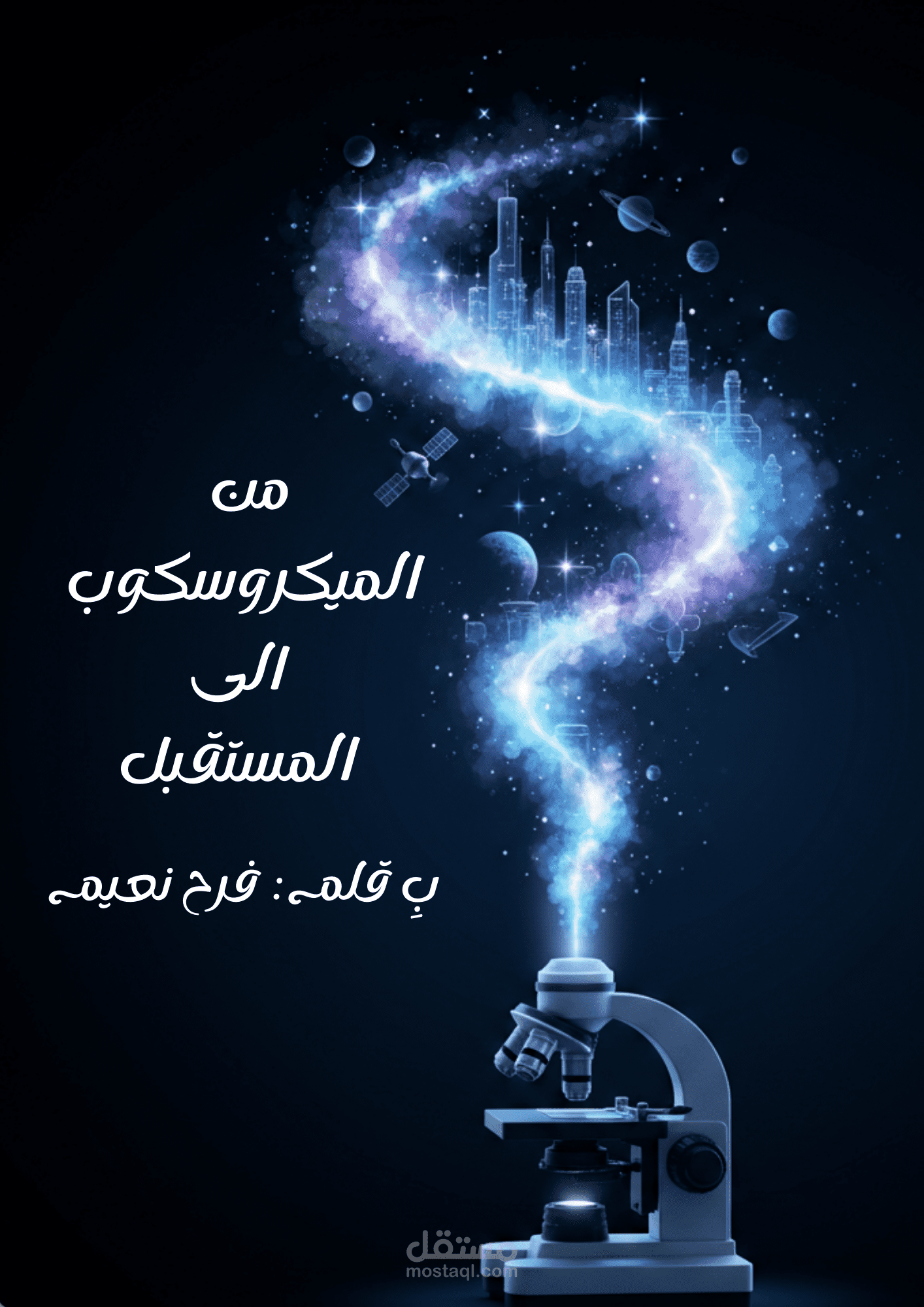 كتاب بعنوان من المايكروسكوب الى المستقبل