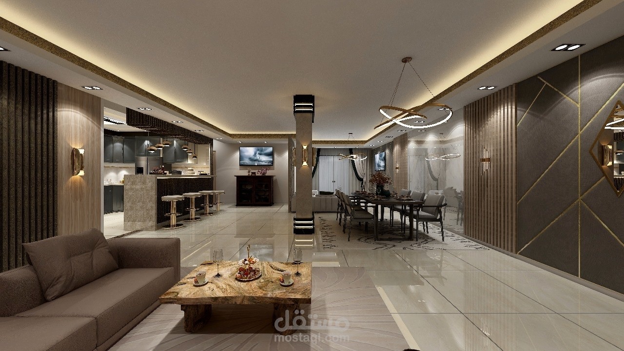 تصميم شقة سكنية