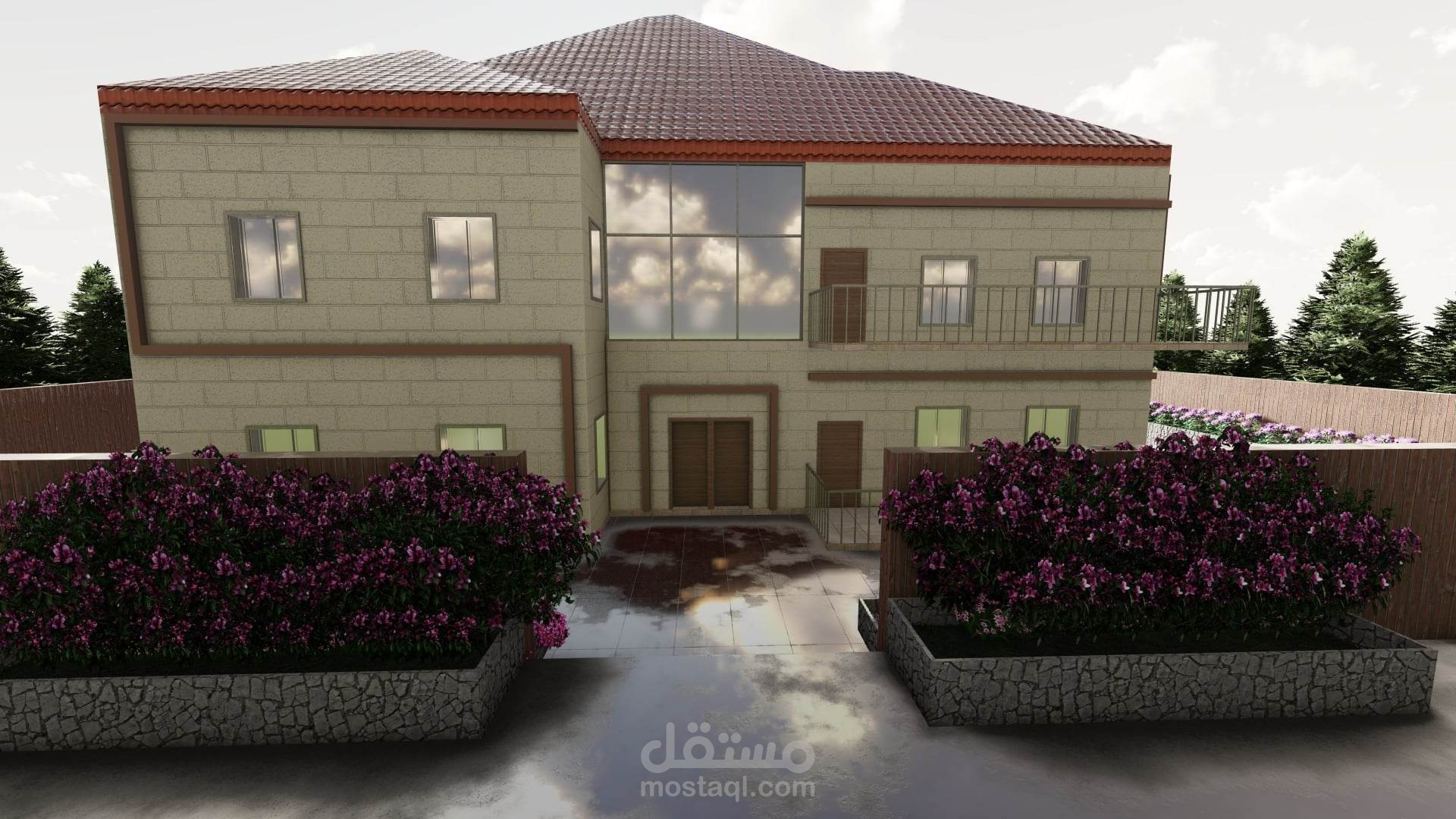 تصميم خارجي لفيلا
