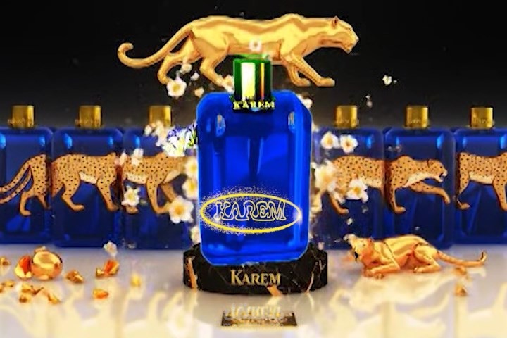 إعلان cgi عن زجاجةالعطر