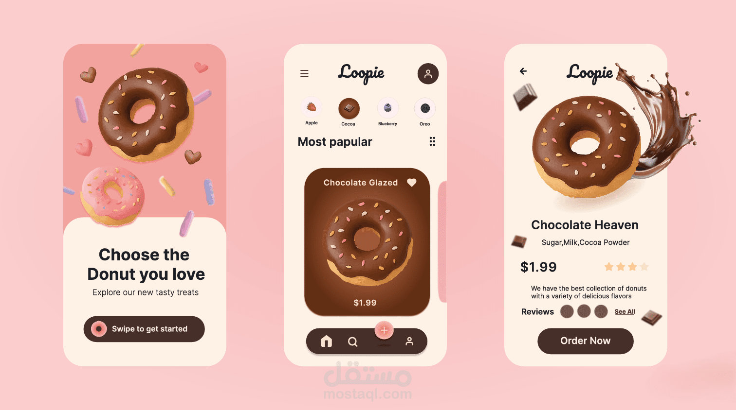 Loopie | Brand Identity & UI/UX Design for a Donut Shop