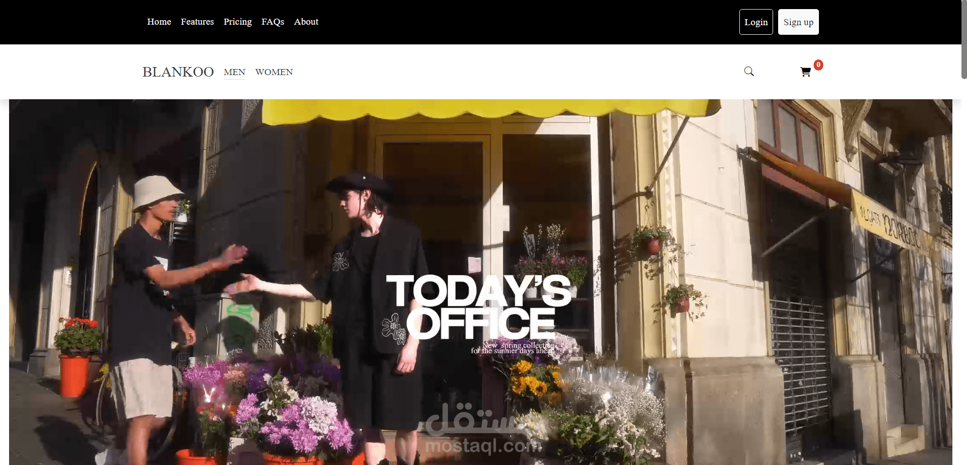 موقع ملابس - e-commerce website