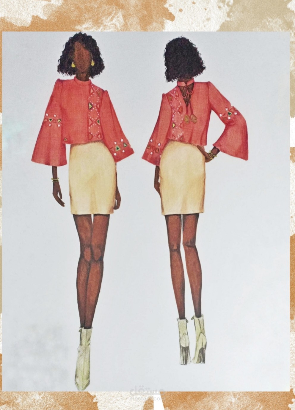 تصميم ورسم موضة