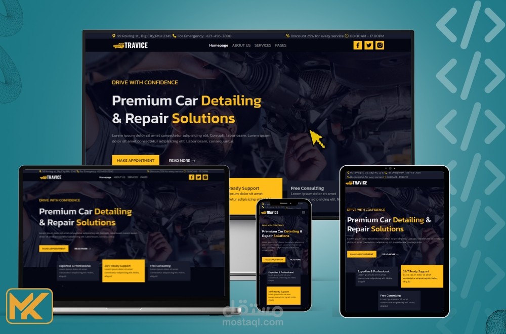Bussines Website - TRAVICE CAR