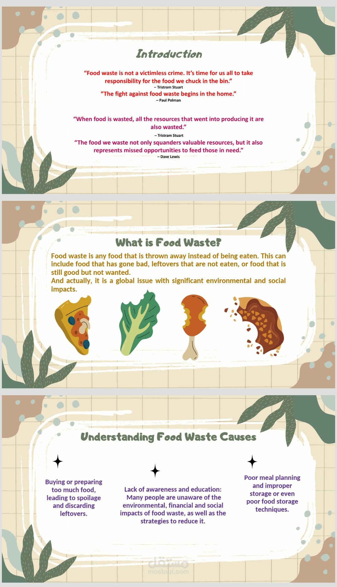 Presentation on Food Waste