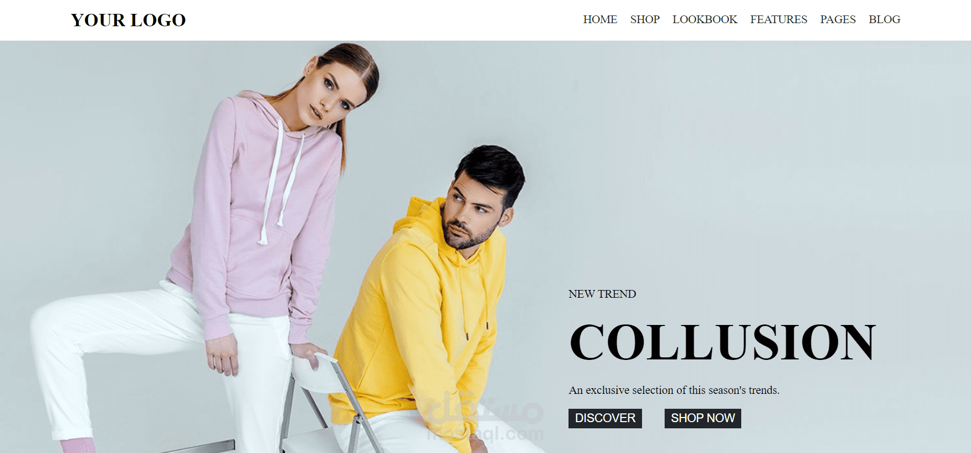 برمجة وتصميم موقع لعرض الأزياء (Fashion)