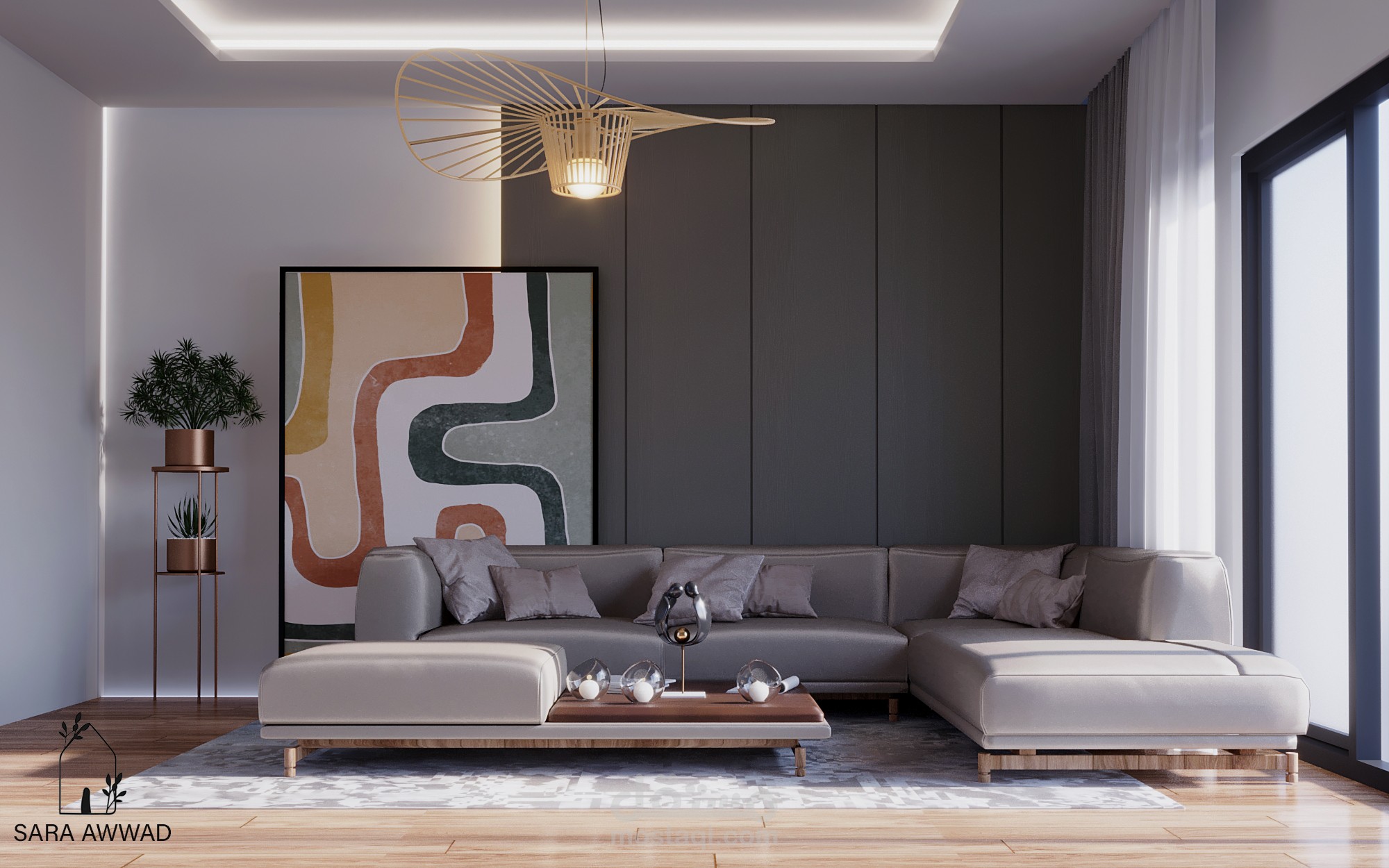 ريسيبشن باستايل مودرن ( Living room modern)