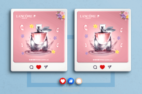 تصميم بنر اعلاني لمحل عطور