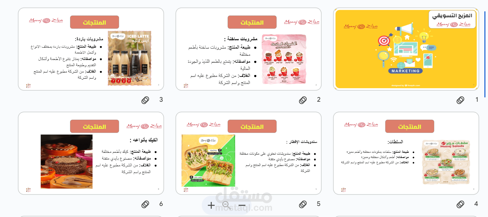 مشروع عرض تقديمي باوربوينت