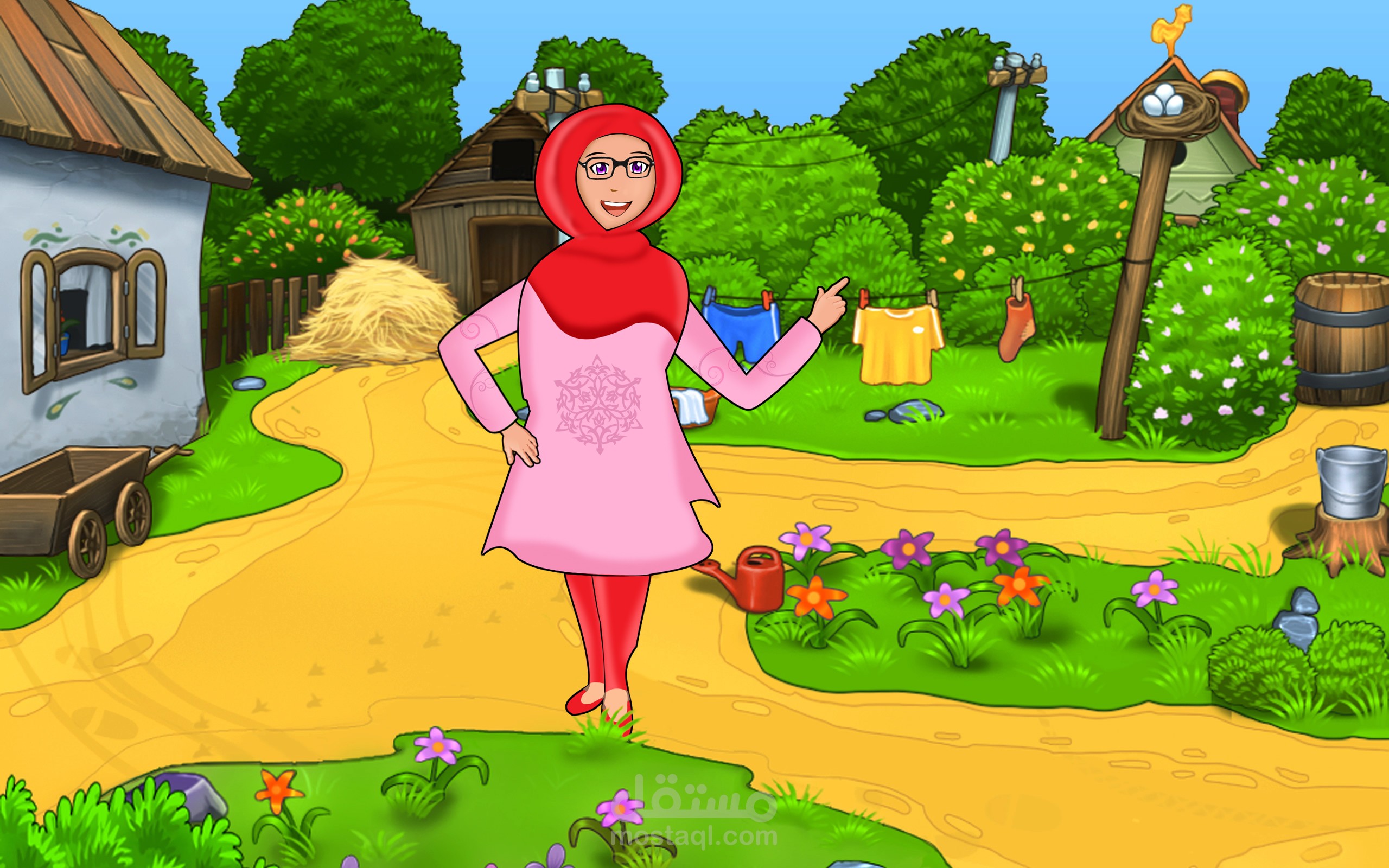 تصميم شخصية كارتونية