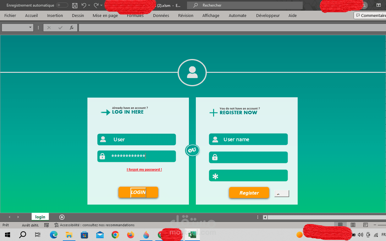 تدبير تنقلات العمال بتطبيق vba excel