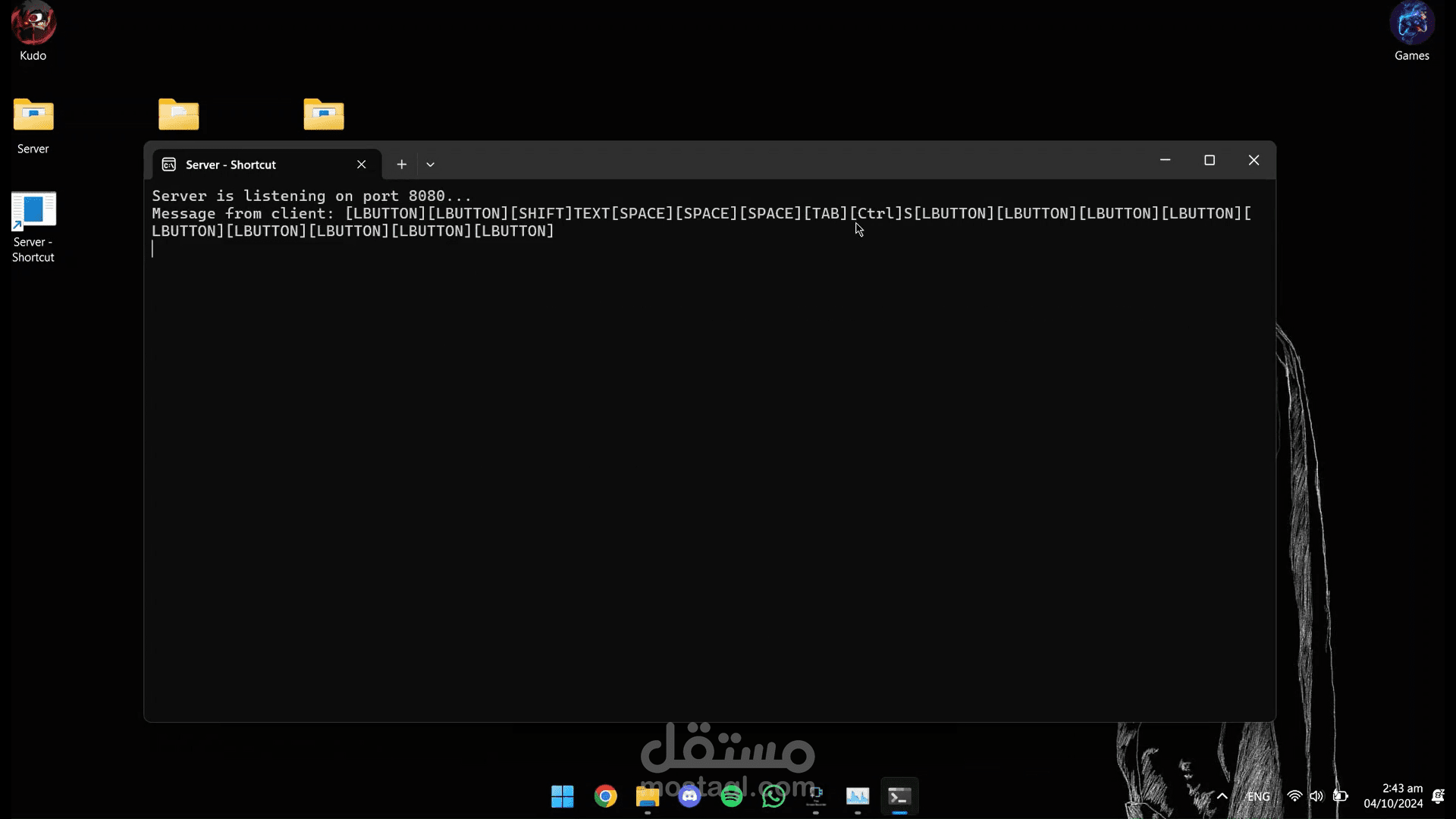 Server-Client-Keylogger