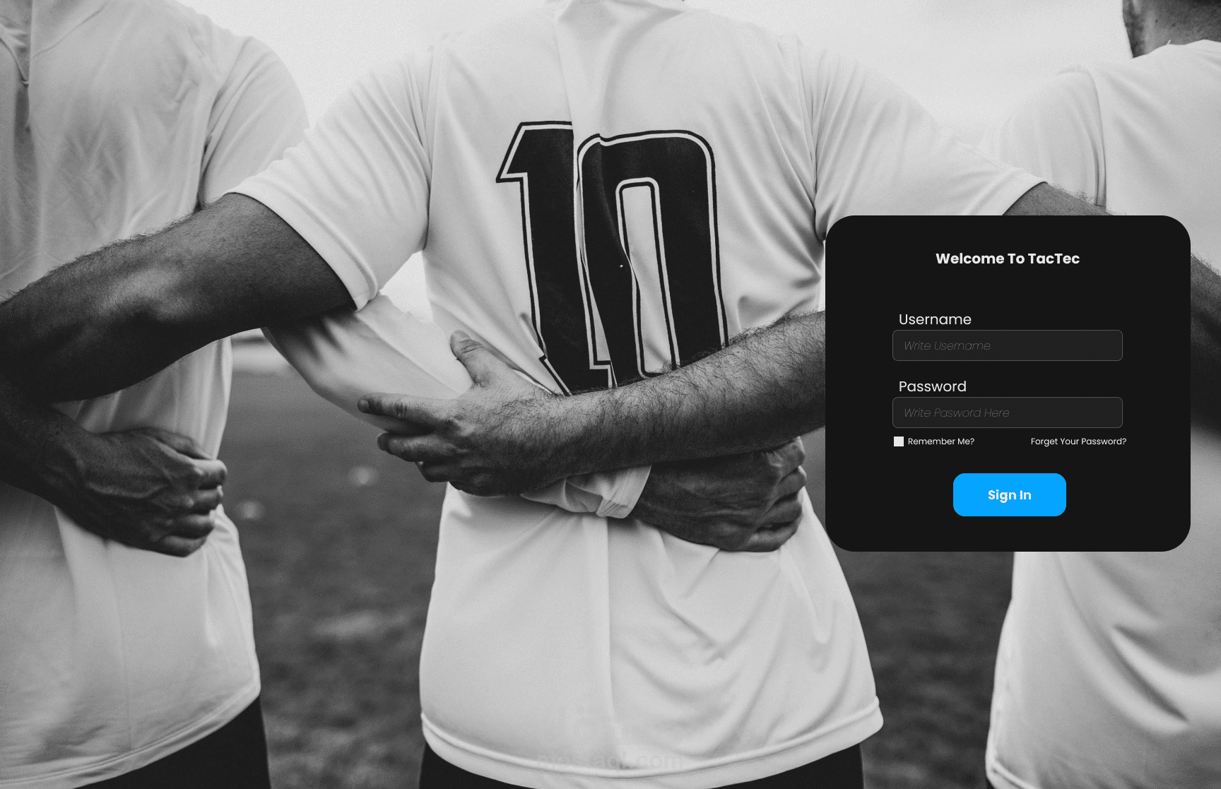 انشاء موقع ادارة نادي كرة قدم ( التصميم مصمم للاستخدام علي الحاسوب وليس الهاتف)