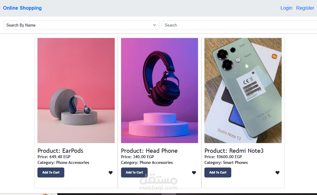 online shopping responsive
