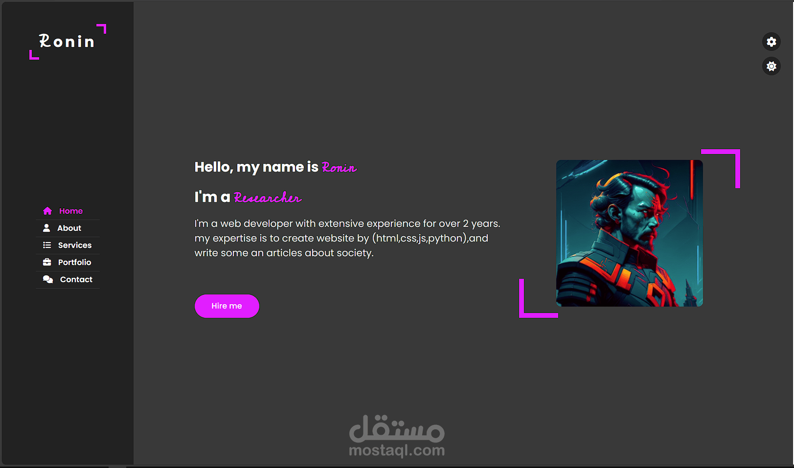 portfolio website