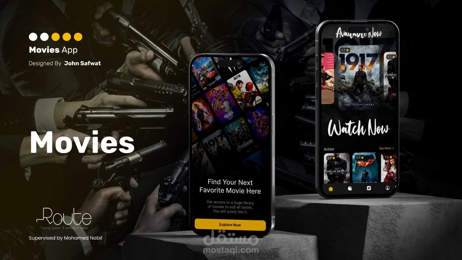 تطبيق لعرض الأفلام مع تفاصيل وصور - Movies App  باستخدام Flutter