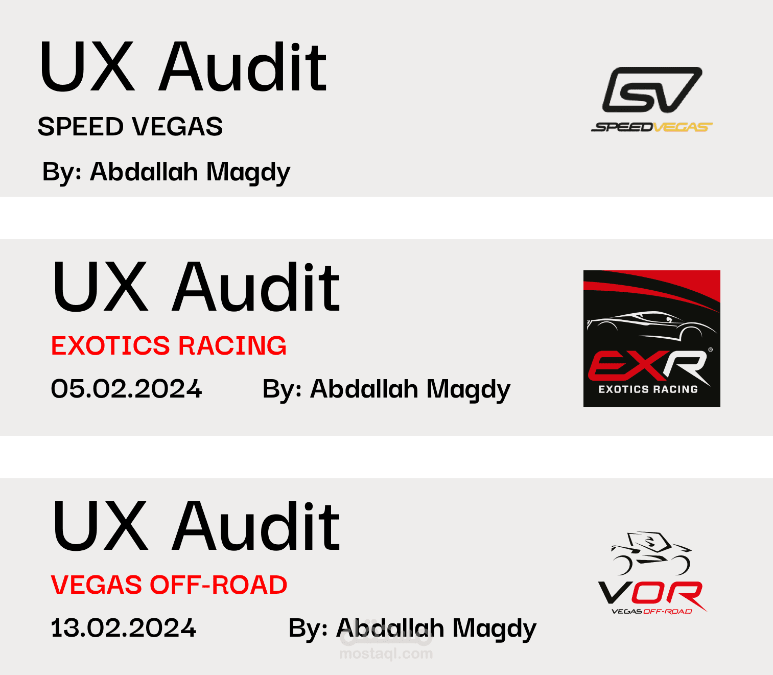 UX Auditing