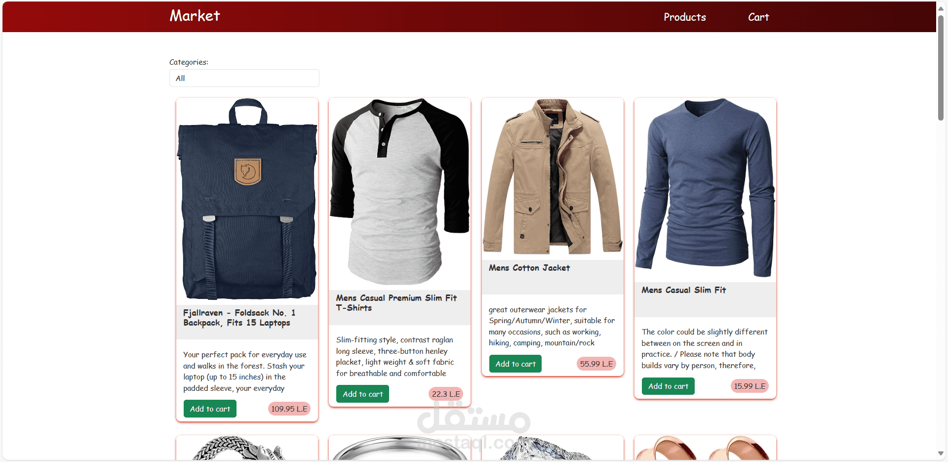 E-Commerce Project (User Side)