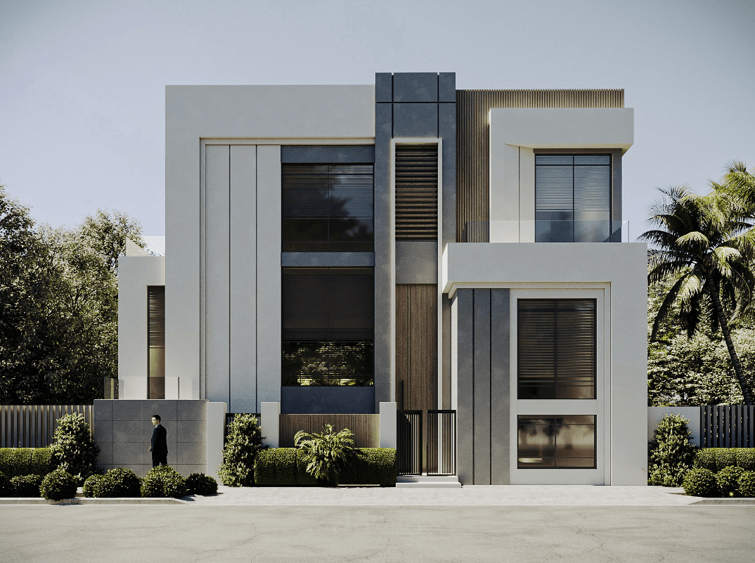 تصميم واجهة فيلا - الكويت