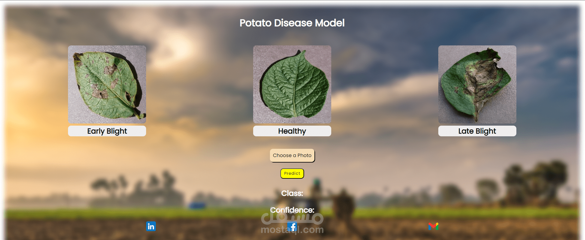 Potato Disease Classification website (HTML,CSS,JS,FAST-API)