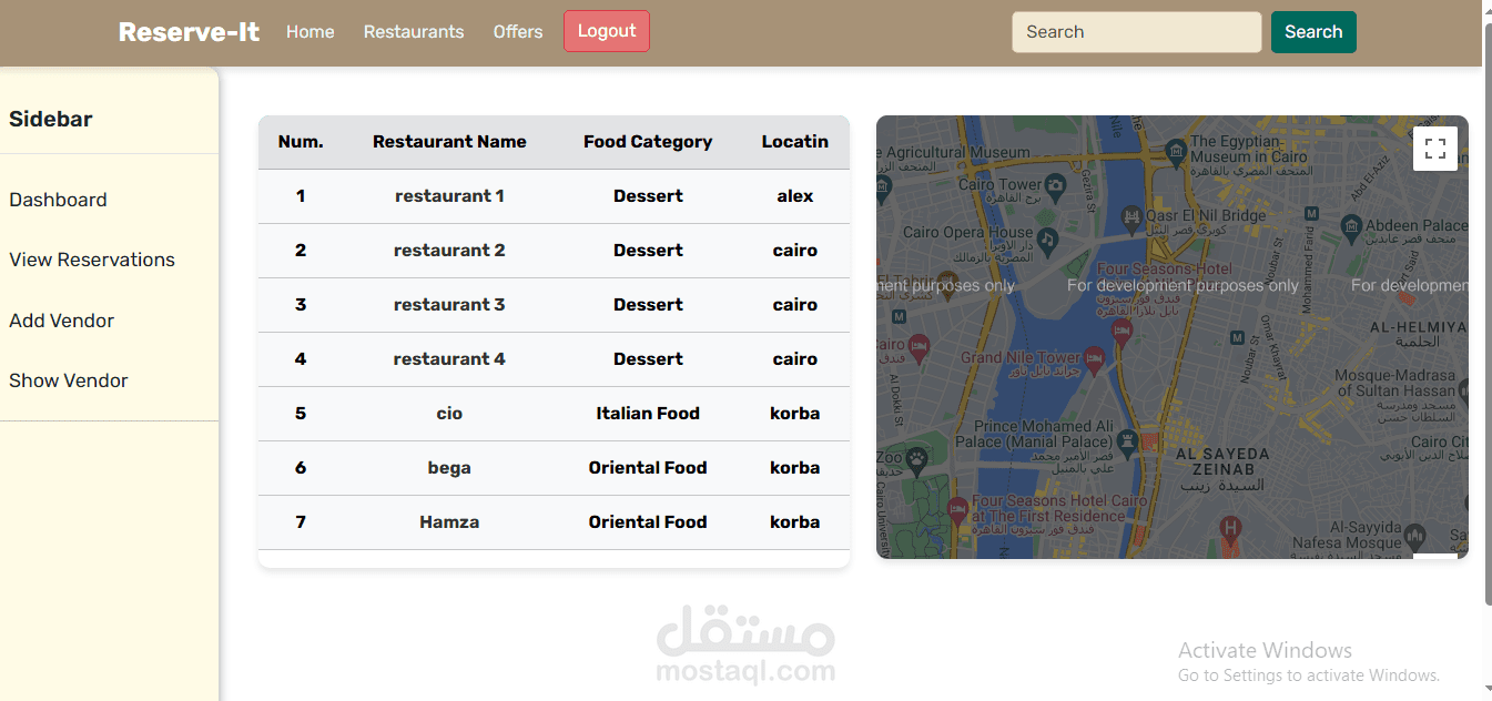 Restaurant Seat Booking System (Angular)