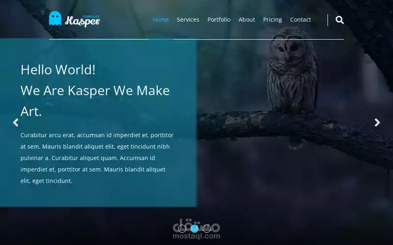 قالب HTML و CSS