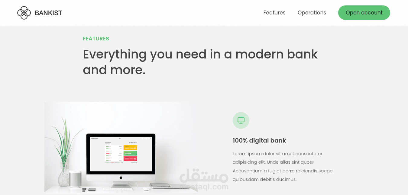 Landing page