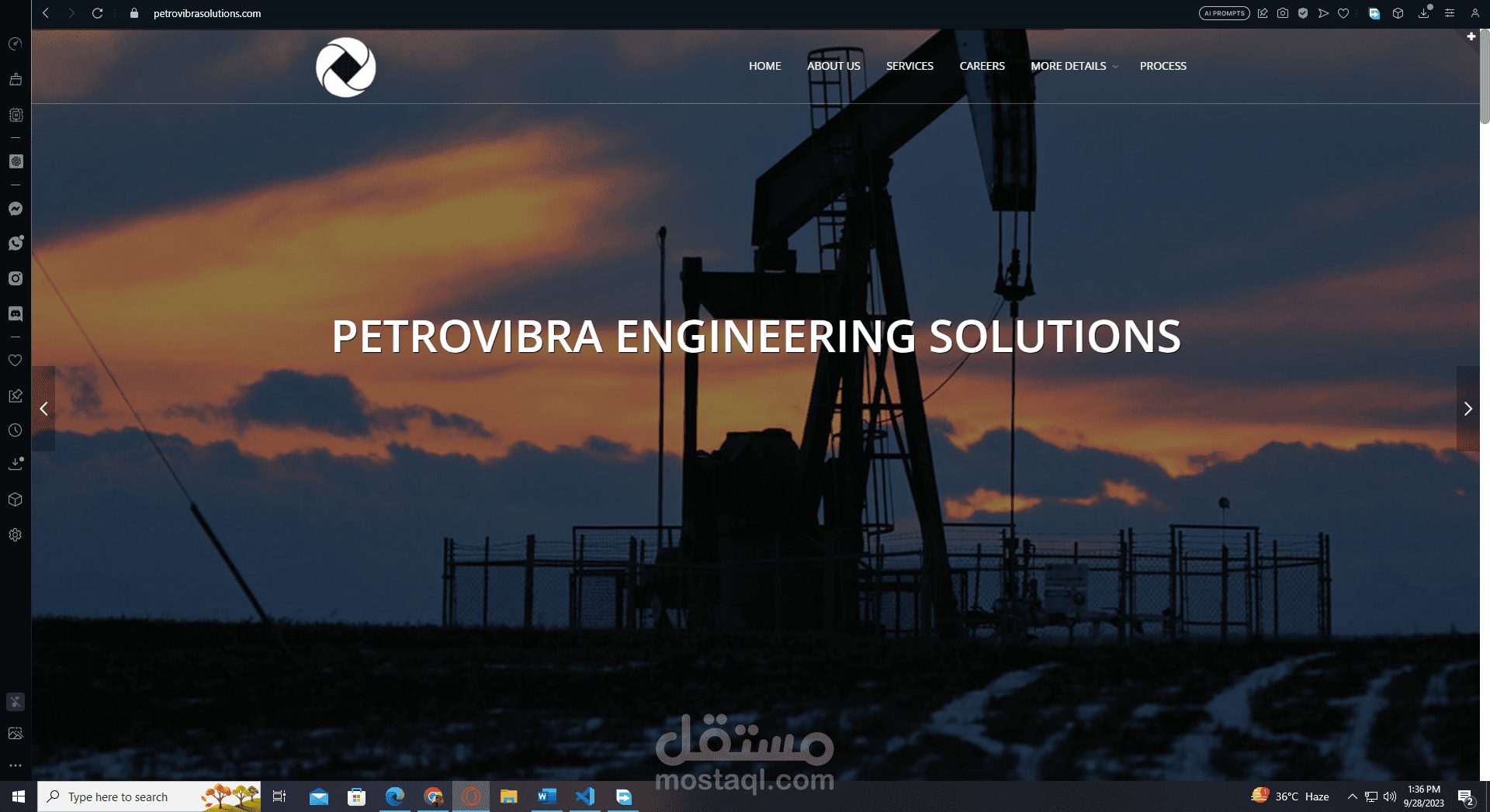 PetroVibra Solutions (PVS) - Industrial Company Landing Page