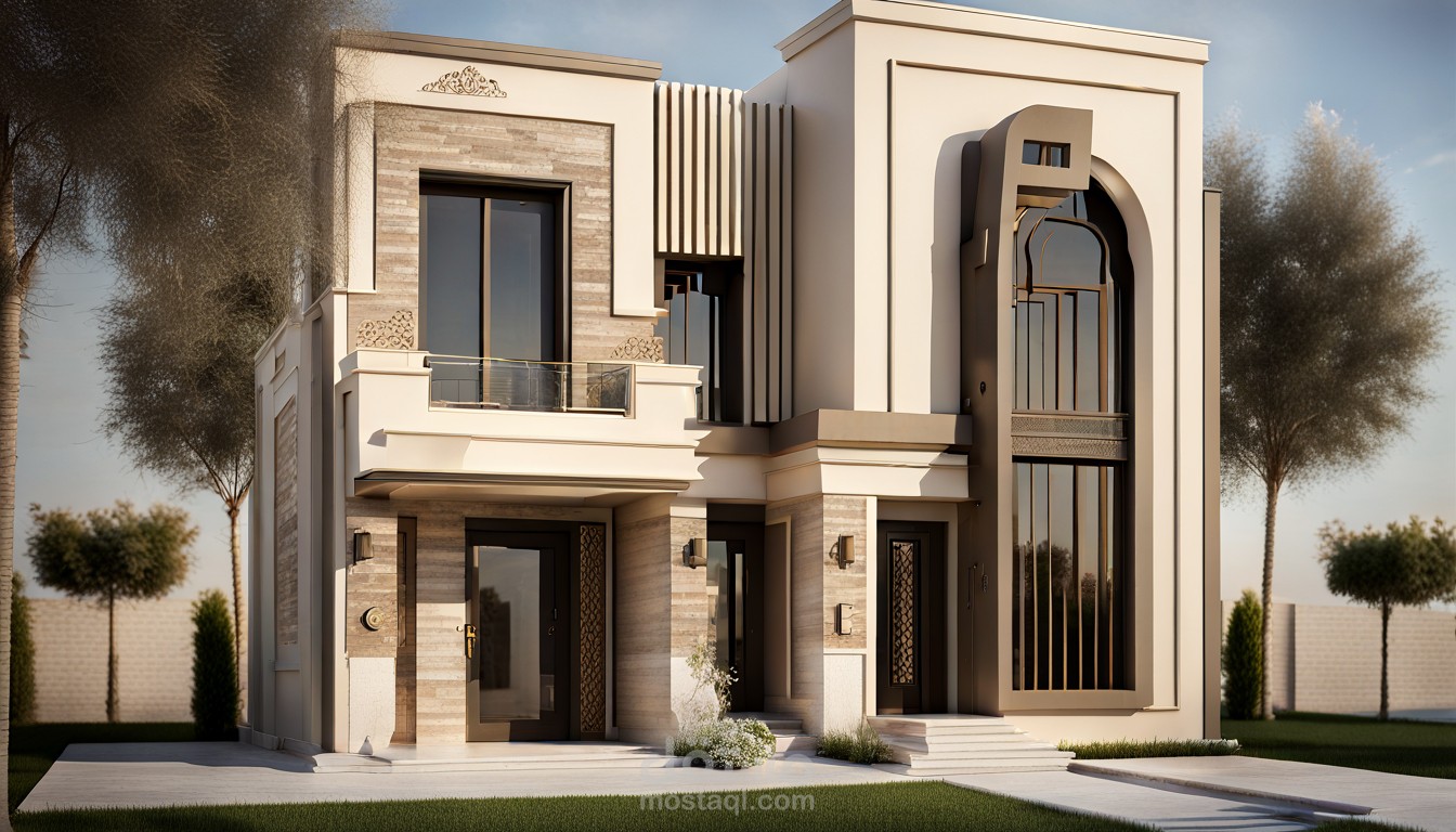 تصميم خارجي لفيلا Exterior Design for a villa
