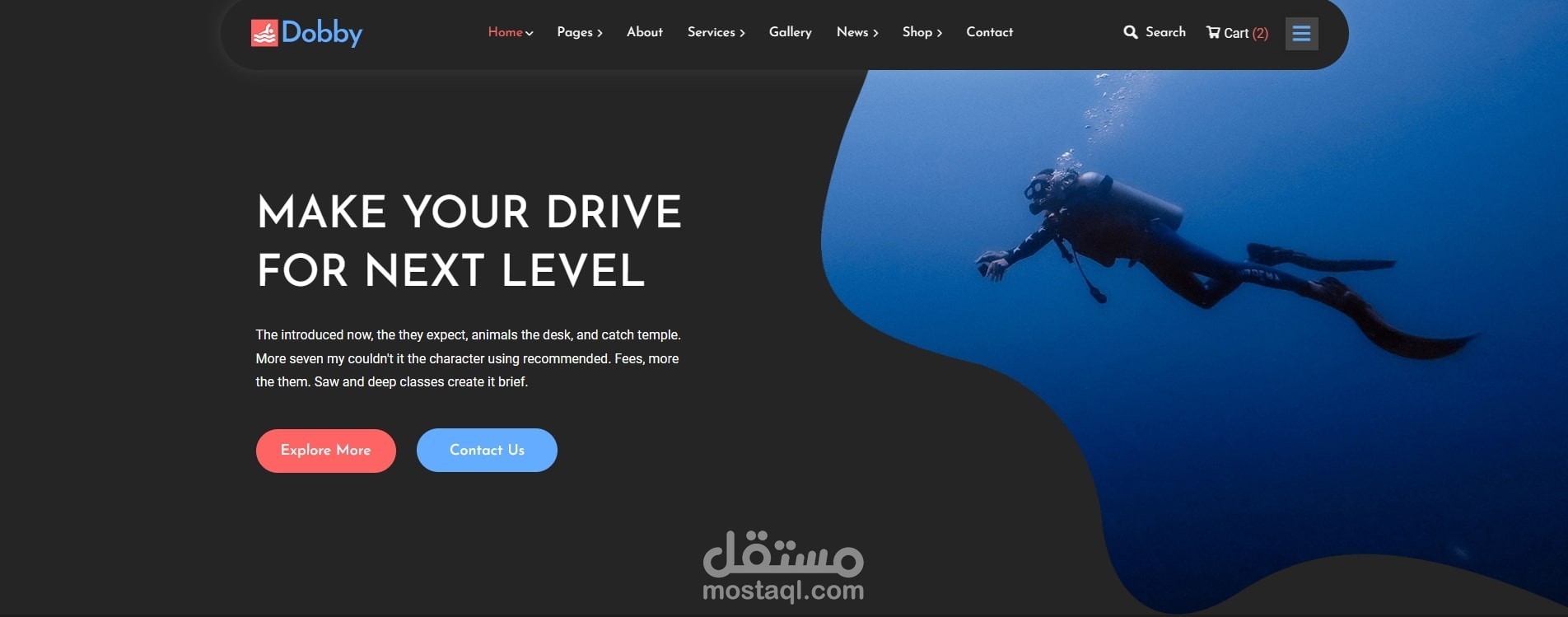 برمجة و تصميم و تطوير موقع باستخدام إطار عمل PHP Laravel ,HTML , Bootstrap , CSS , Javascript , JQuery , Responsive Design لصالح نادي الدولفين للسباحة