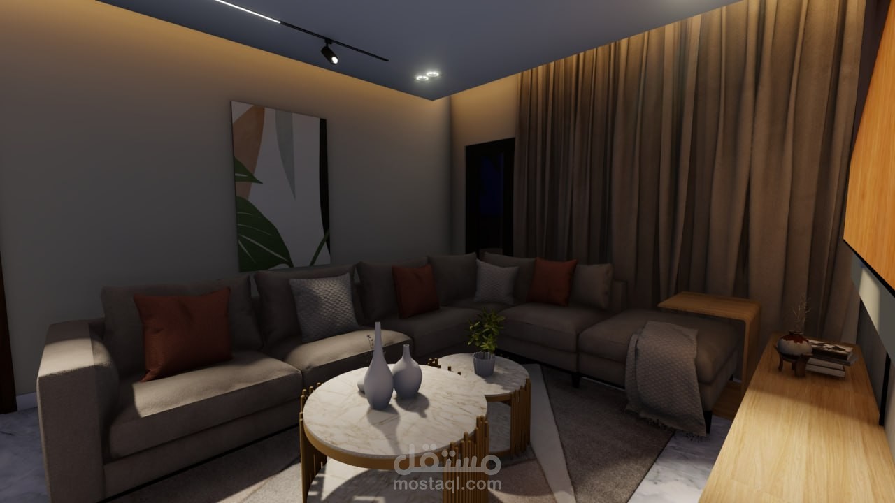 تصميم داخلي - فيلا دور أرضي فقط