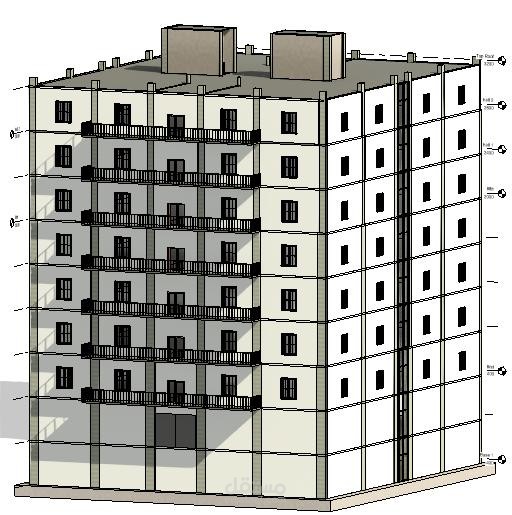 دراسة انشائية لبرج سكني