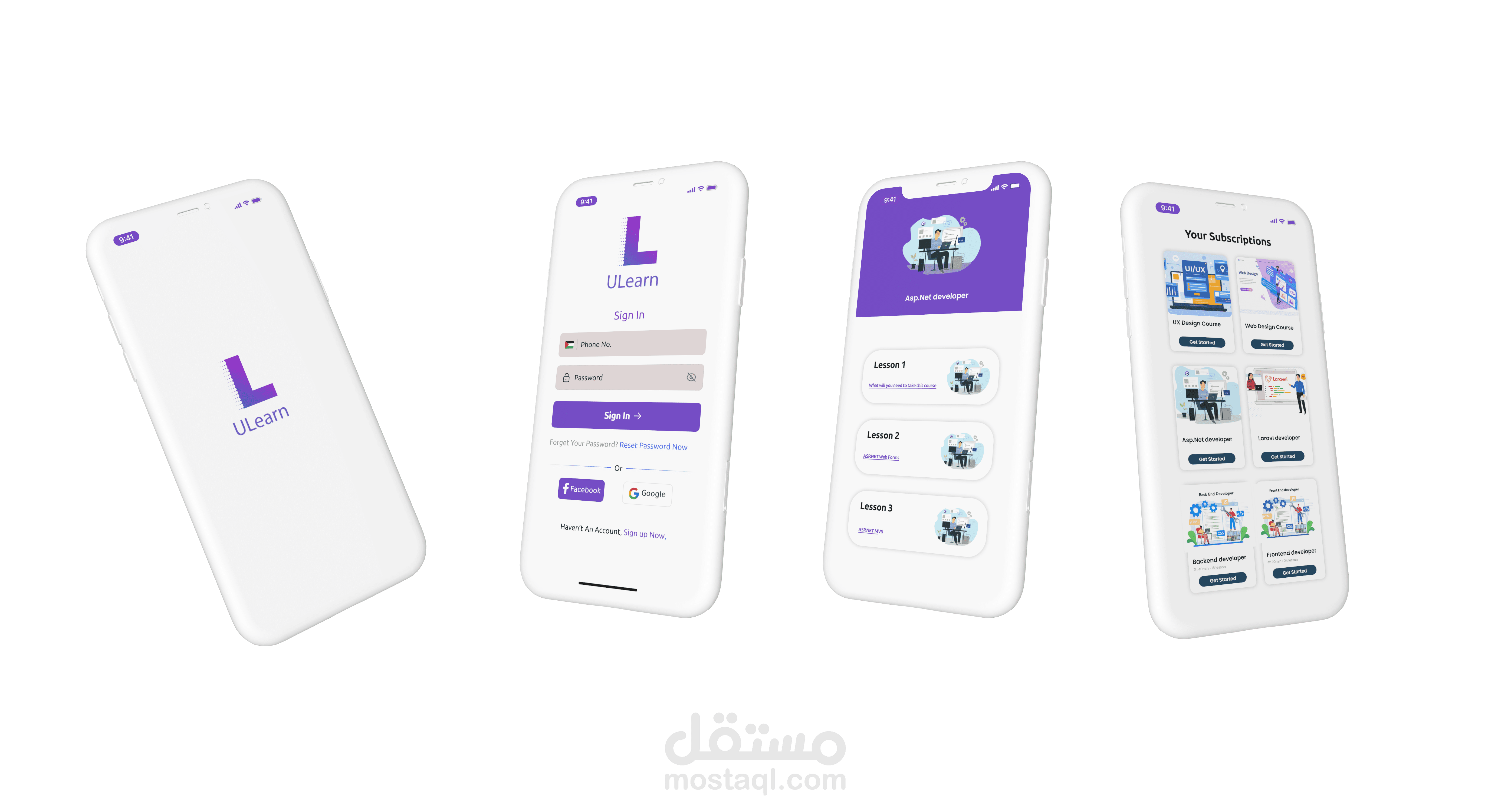 ulearn – UI/UX Design for Educational Web & Mobile App