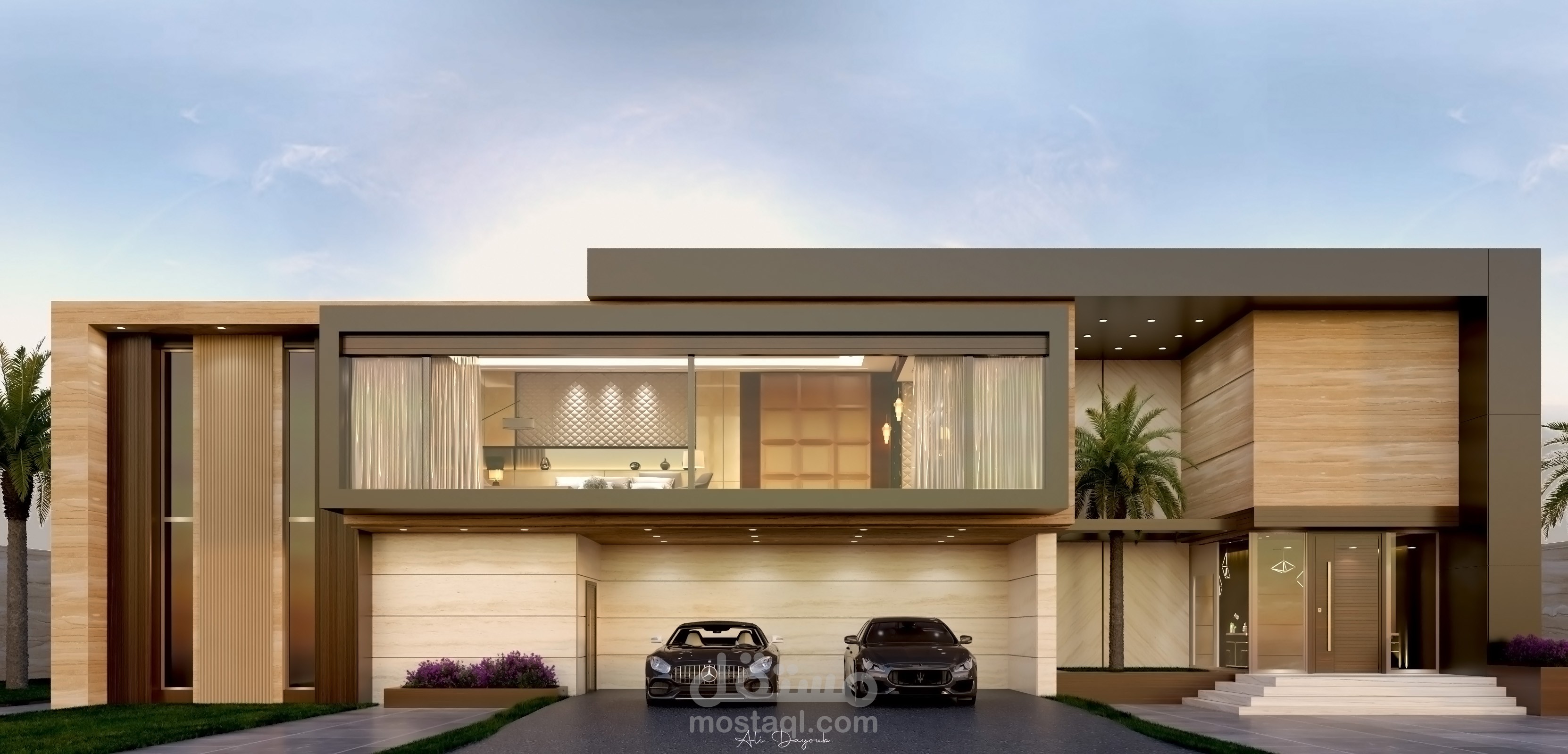 فيلا لوتس: عمارة معاصرة بنَفَس فاخر ومواد طبيعية