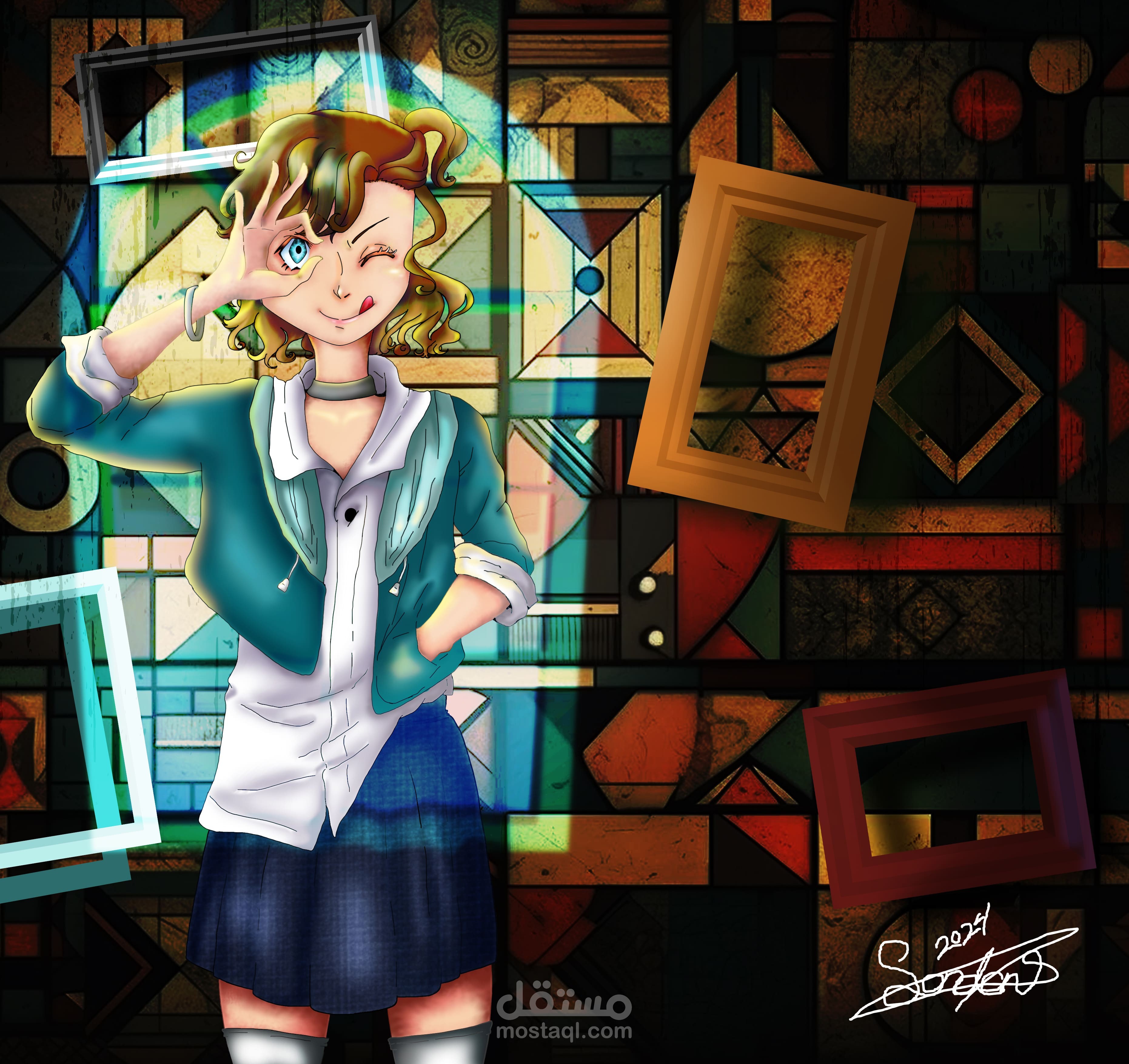 رسم شخصية كرتونية اصل ( غير تقليد )