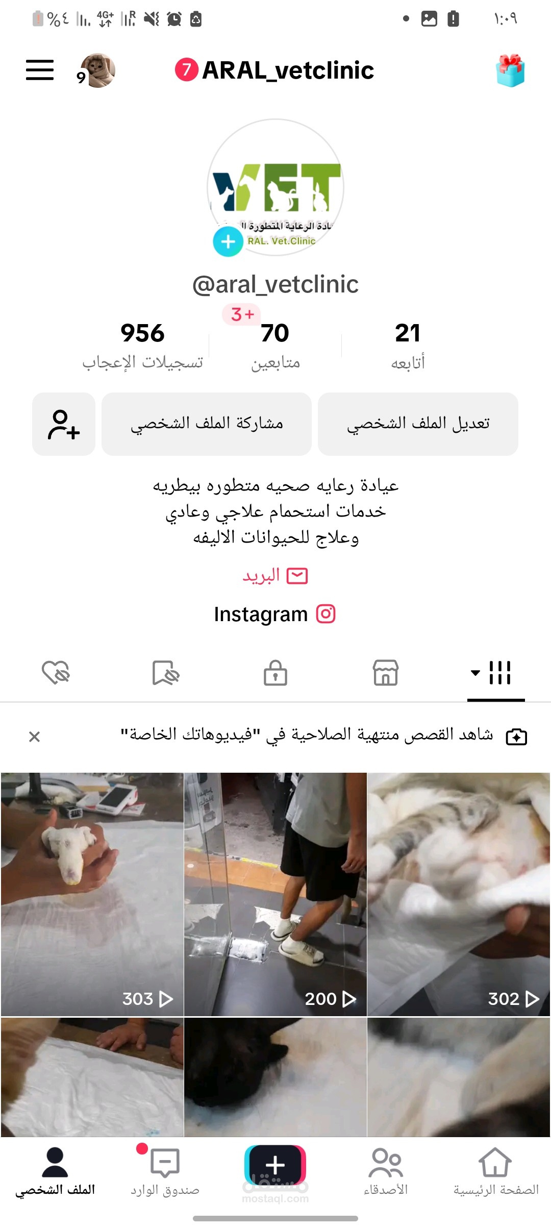 إدارة واستشارة لمؤسسة بيطريه