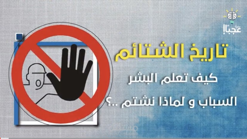 تعليق صوتي بعنوان تاريخ الشتائم