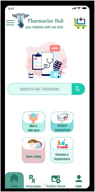 تطبيق Pharmacies Hub – منصة متكاملة للخدمات الصيدلانية الرقمية